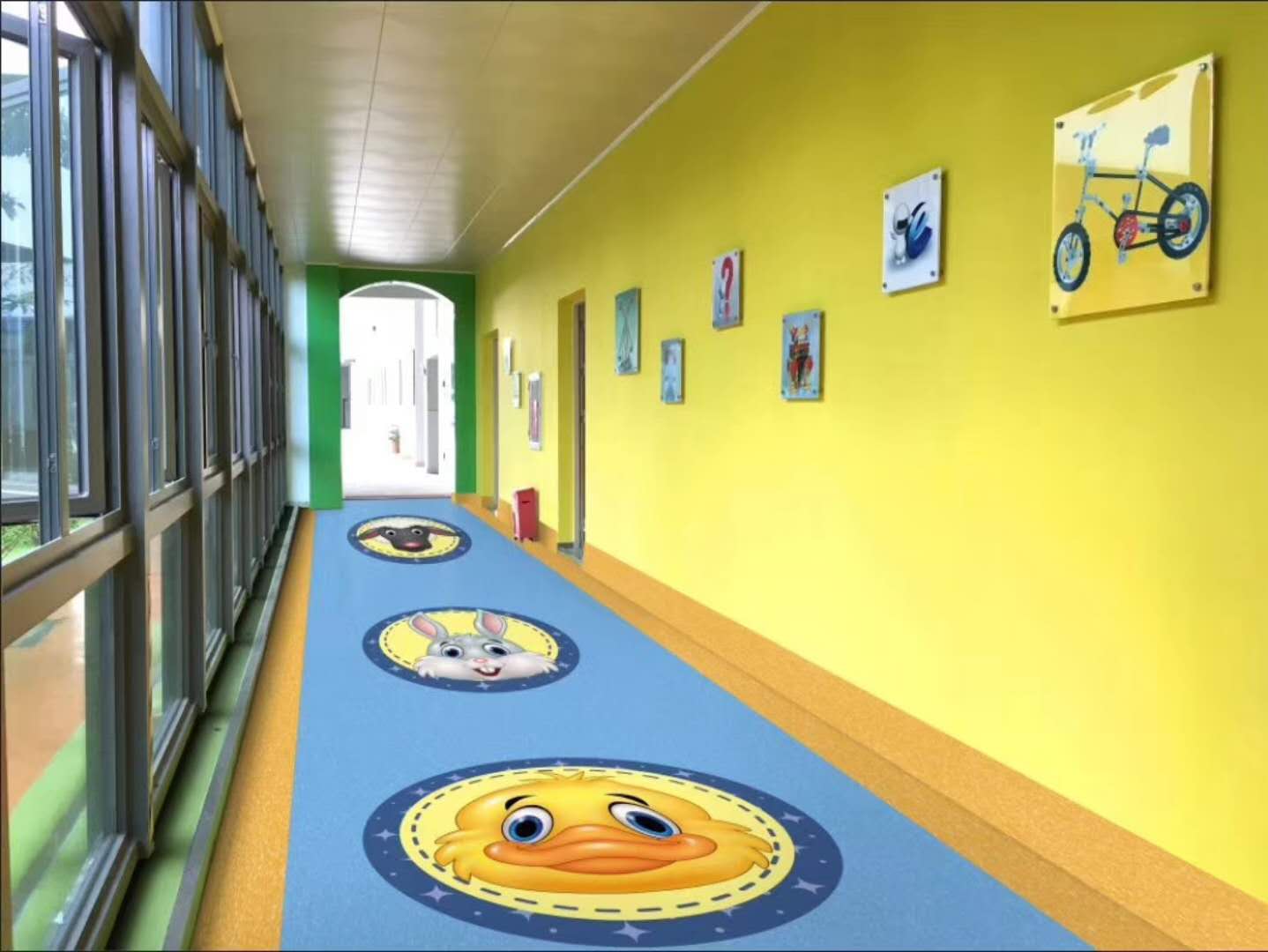 曲靖幼儿园塑胶地板的日常保养知识