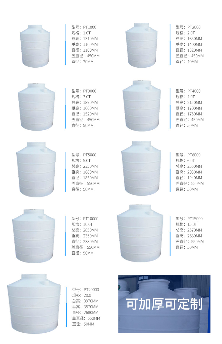 塑料立式水塔批發