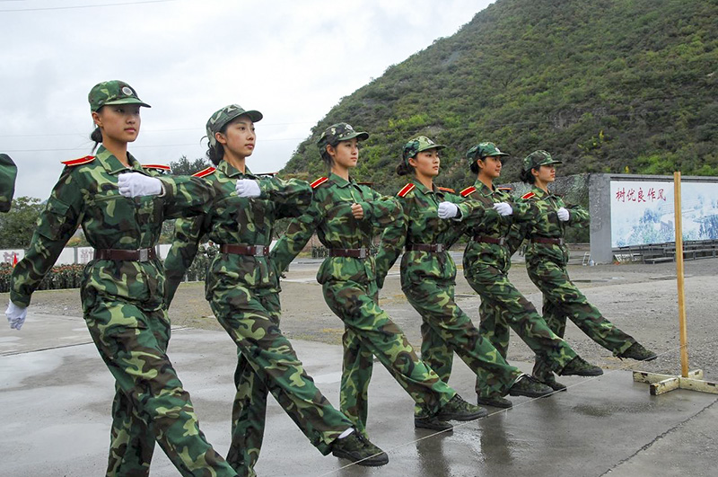 軍訓項目-正步姿勢訓練