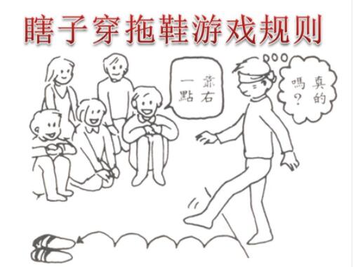 北京年会活动策划游戏推荐：瞎子穿拖鞋游戏