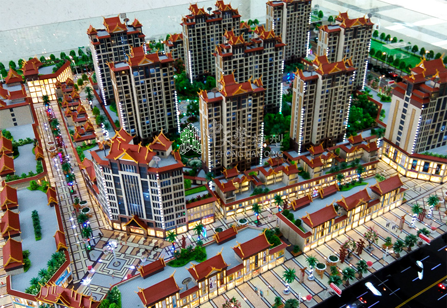 地产沙盘模型-勐海时代广场