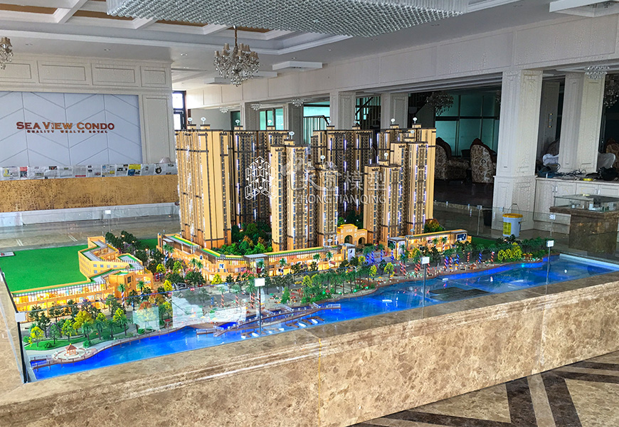 地产沙盘模型-缅甸Sea View Condo