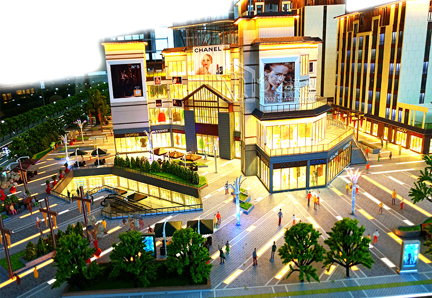 商业综合体模型-丽江明珠商业广场
