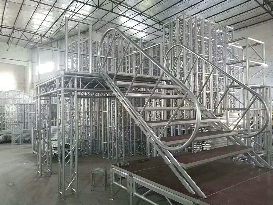 昆明铝合金舞台桁架台步定制