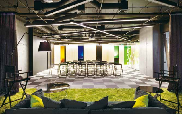 LGpvc塑胶地板•空间设计｜会议室的拼色战略！