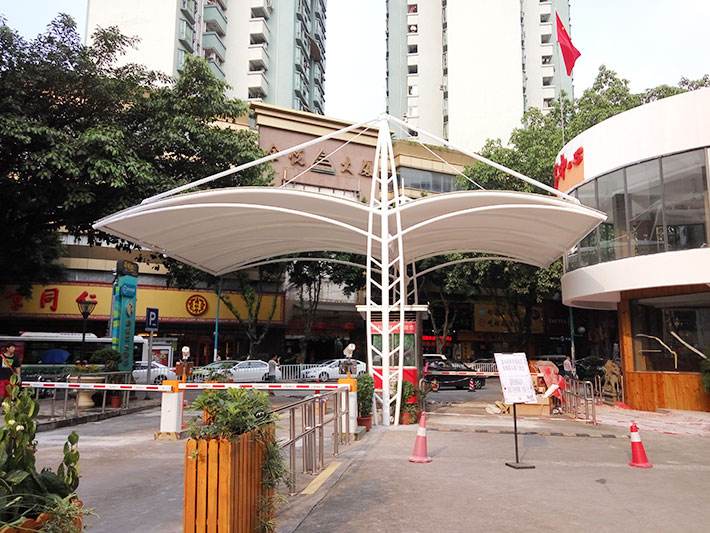 地下出入口膜结构 地下出入口膜结构