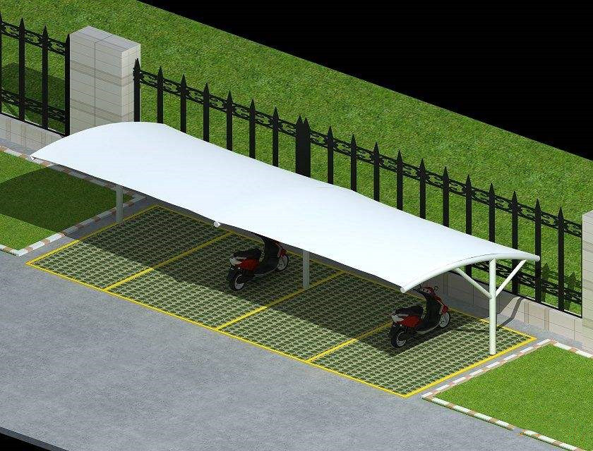 福建/厦门膜结构停车棚对车辆的安全保障