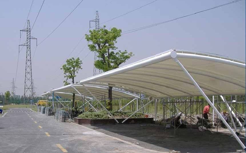 惠州膜结构自行车棚