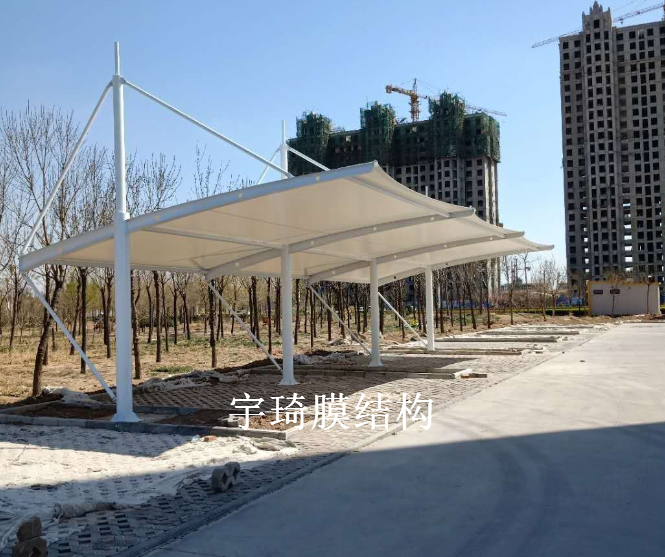 沧州海兴县税务局膜结构停车棚