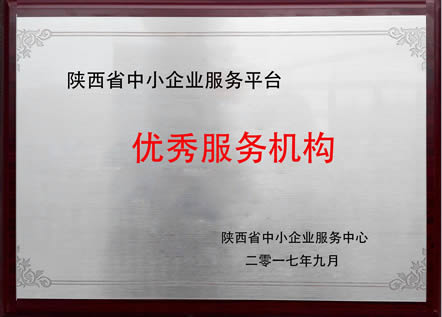 陕西省中小企业平台优秀服务机构