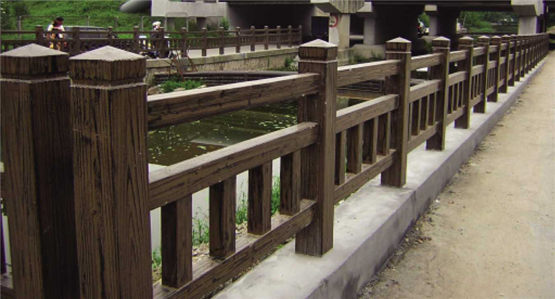 吉安水泥栏杆，吉安仿木水泥围栏主要材料水泥、黄沙、瓜子....