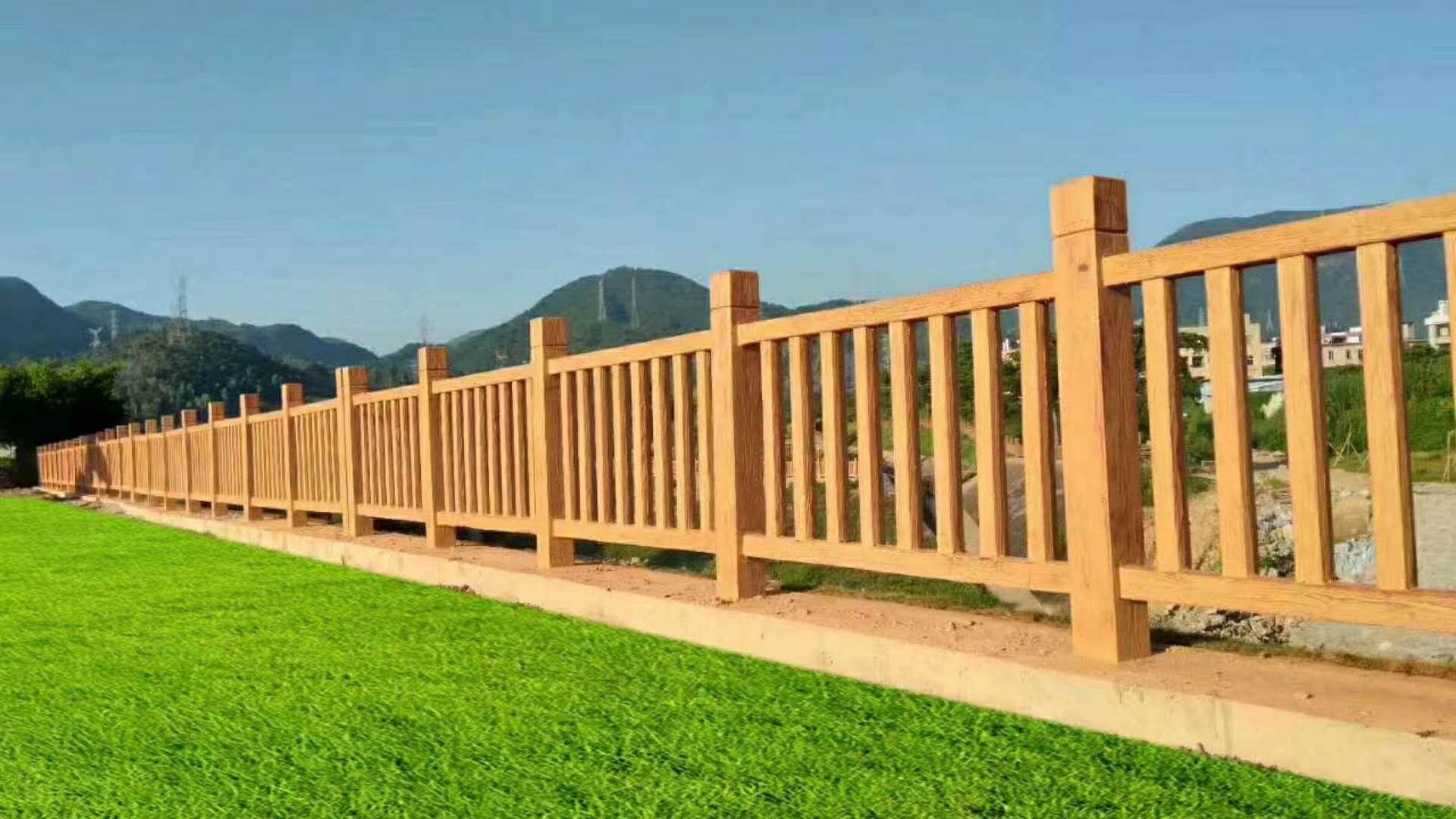 吉安水泥仿木护栏厂家分析在仿木护栏施工过程中主要环节