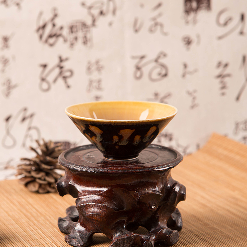 吉州窑木叶盏当代的人文艺术品