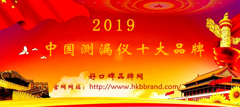 恭喜入围2019年测漏仪十大品牌