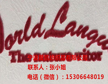 立线绣艺术字母