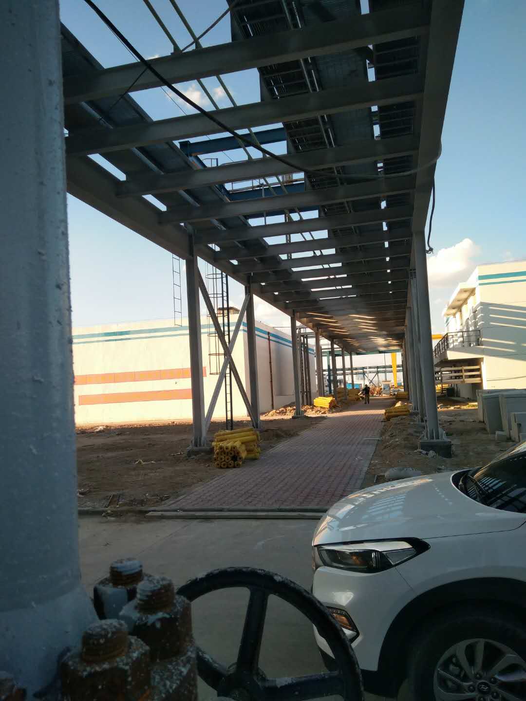 新疆国泰兴华化工有限公司钢结构管廊防火涂料工程建筑面积140000平方米
