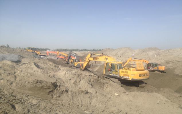 喀什地区麦盖提县卡克夏勒防洪工程项目