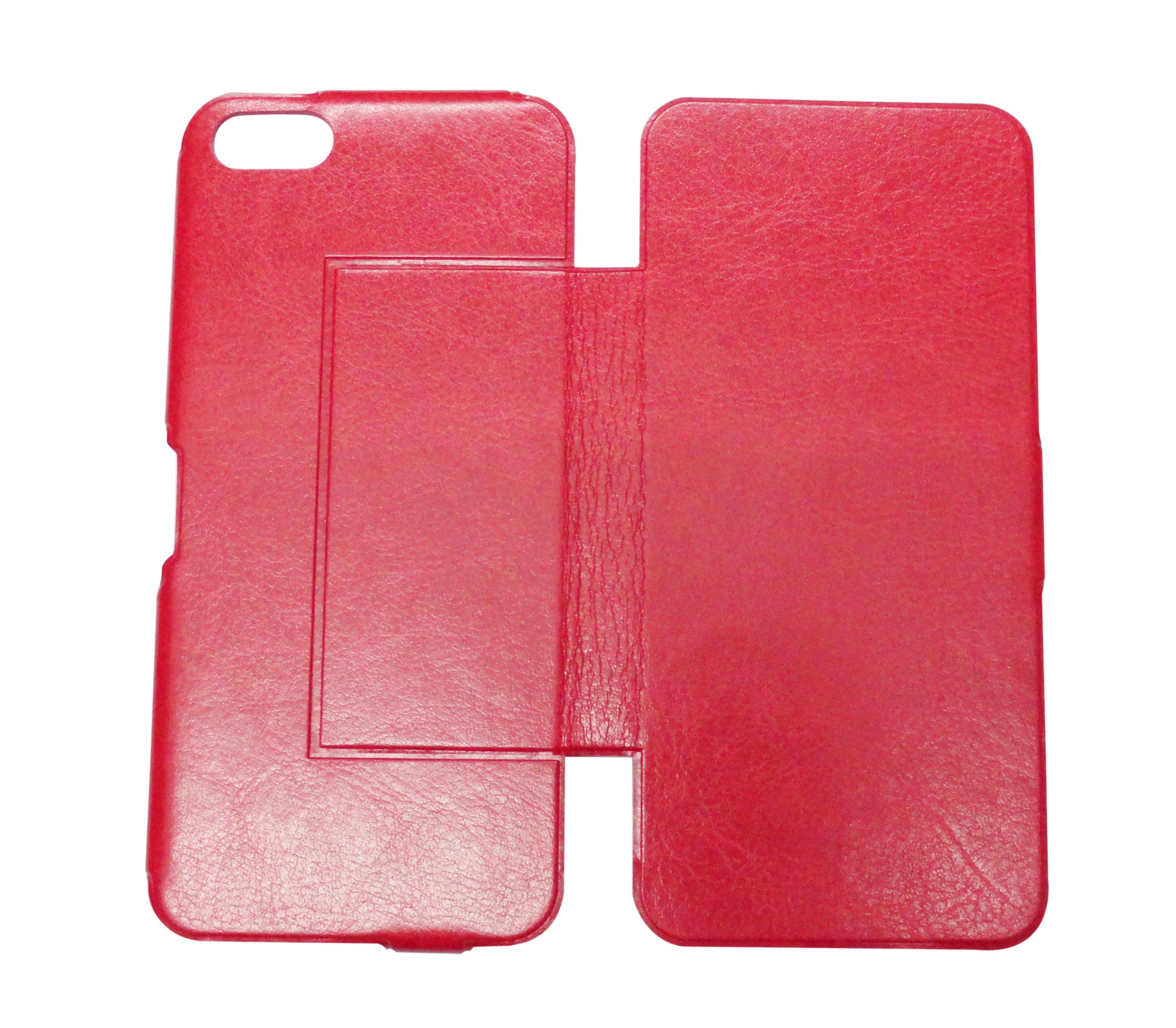 厂家批发苹果iphone5手机壳保护套韩版超薄皮套左右翻  红色左右翻