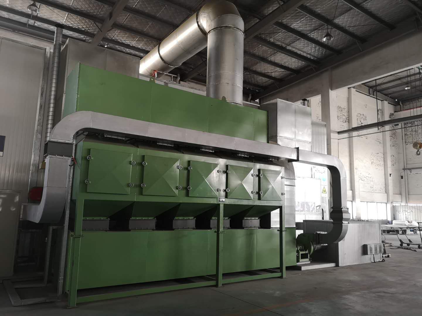 盐城福斯泰环保设备有限公司在杭州萧山的配套定制废气处理设备圆满竣工