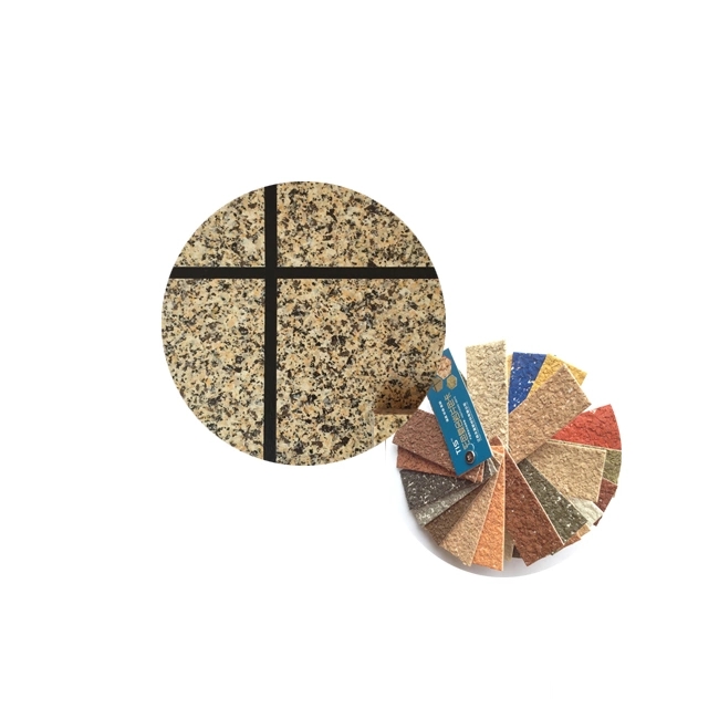 Multi-color granite flakes for spray paint