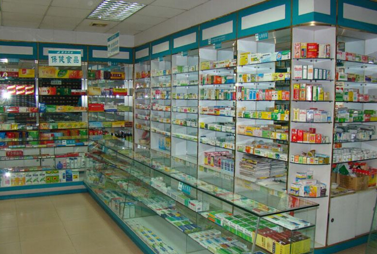 郑州新密药店货架专业定制厂家,让客户按需选购一目了然