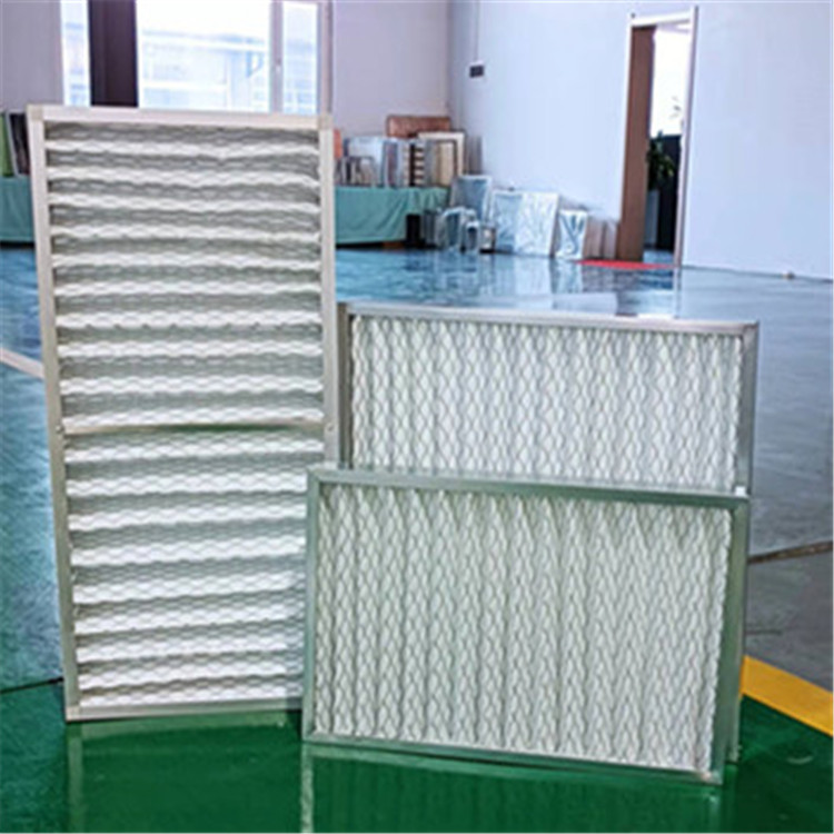 洁佳厂家专业生产 初效板式覆网过滤器 结构牢固 承受风量大 过滤面积大