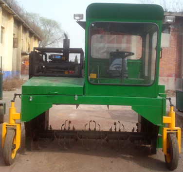 黑龙江省用的最好的有机肥翻堆机是鹤壁盛世机械制造有限公司生产的