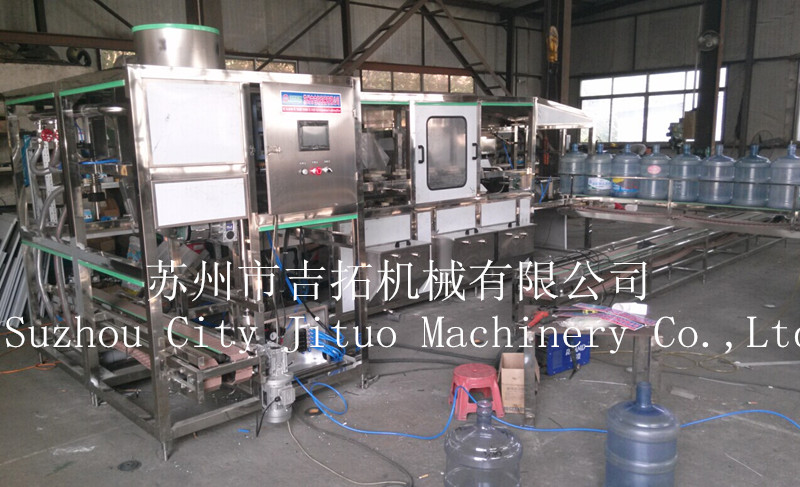 苏州吉拓专业QGF600桶大桶灌装机，五加仑桶装生产线。