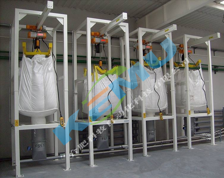 合肥科牧DDX-1000A吨袋卸料装置操作简便、提高生产效率、改善工作环境、降低生产成本。
