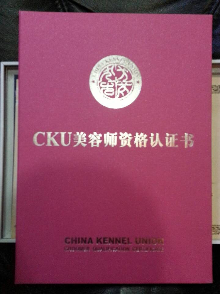 cku美容師資格認證書