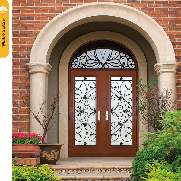 What is the transparency of wrought iron glass