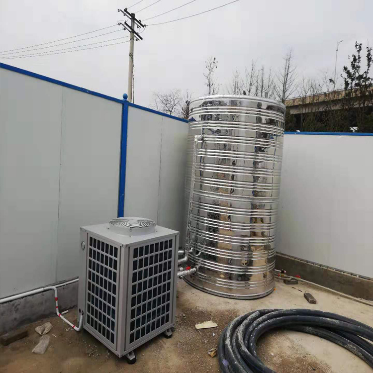 宝能科技工地空气能热水器安装案例