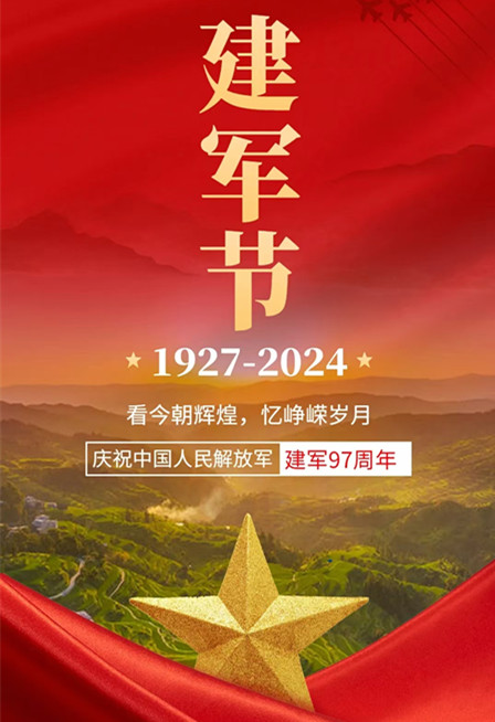 【建军节】热烈庆祝中国人民解放军成立97周年