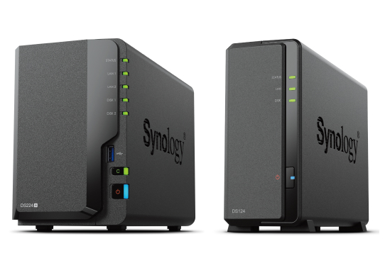 群晖 Synology® 推出 DiskStation® DS224+ 和 DS124 两款小型桌面级 NAS，提升办公生产力