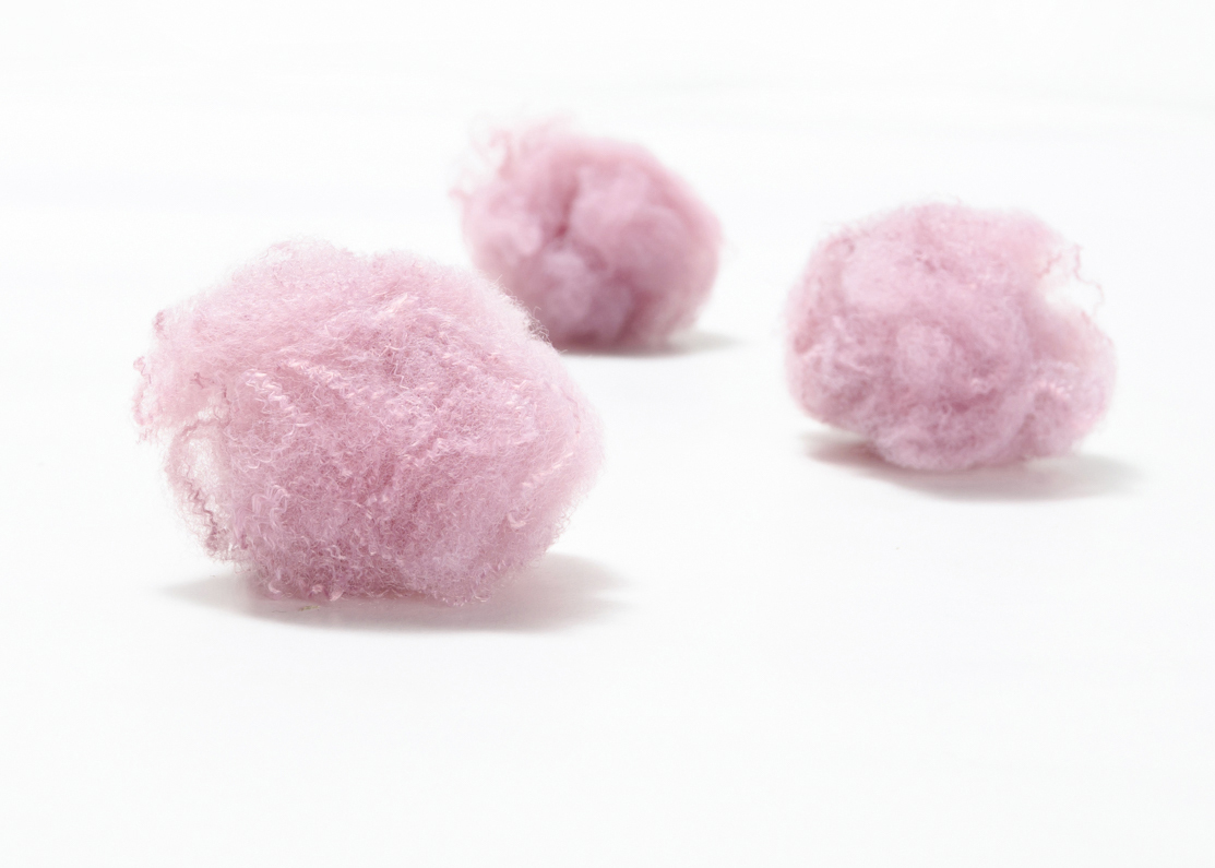 Why is polyester fiber used in toys