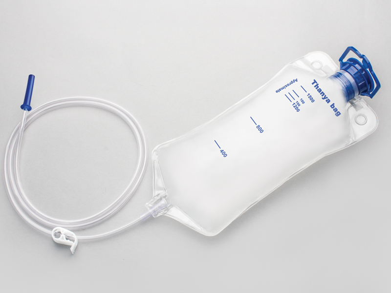 What are the material characteristics of disposable enema bags