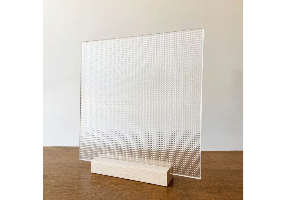 What are the main uses of embossed glass