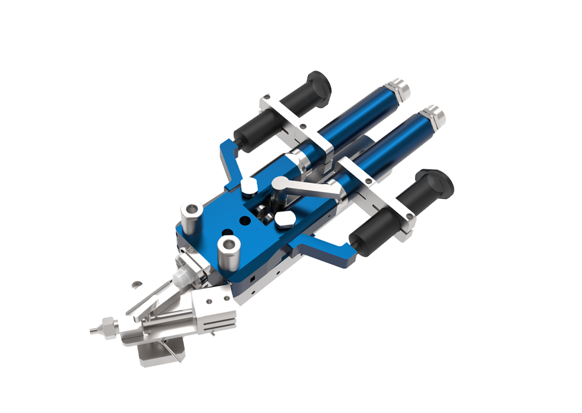 Where is the double tube precision screw valve glue supply series used