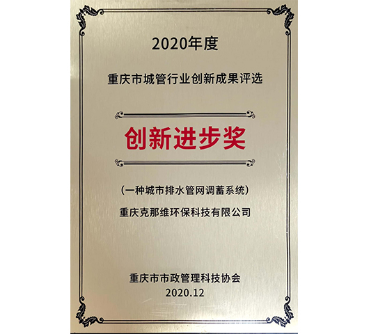 重慶城管行業(yè)創(chuàng)新進(jìn)步獎(jiǎng)