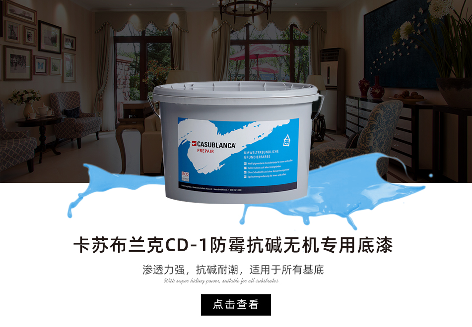 卡苏布兰克CD-1防霉抗碱无机专用底漆B1