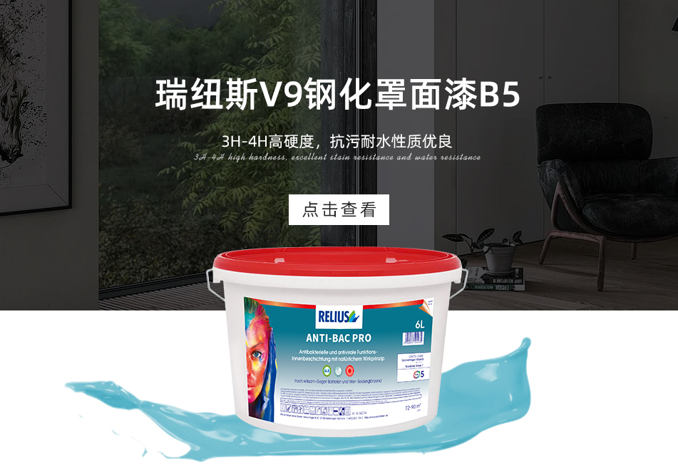 瑞纽斯V9钢化罩面漆B5