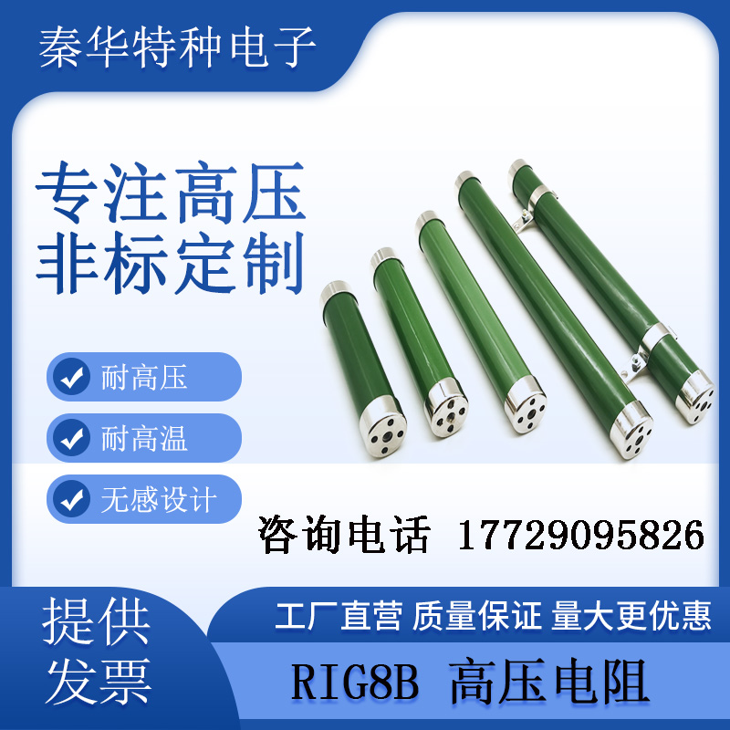 RIG8B系列高压玻璃釉电阻器