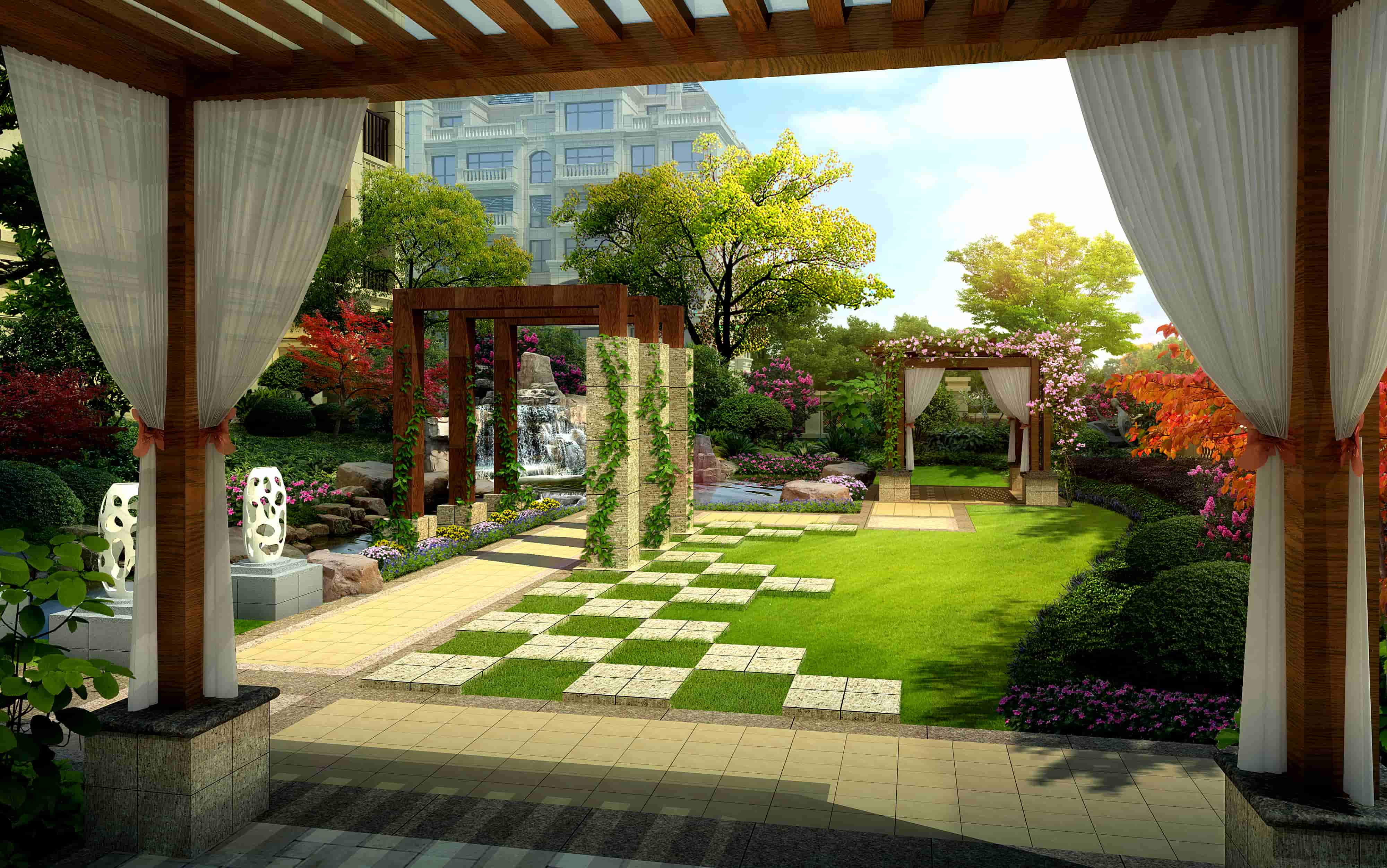 西安庭院设计如何利用景观小品提升整体氛围
